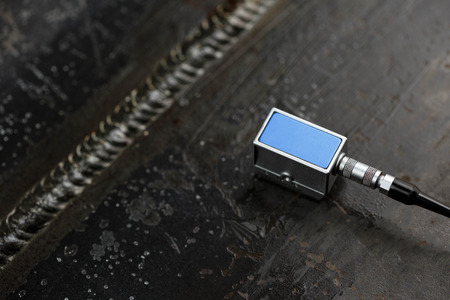 angle probe scan internal defect of weldmentの写真素材