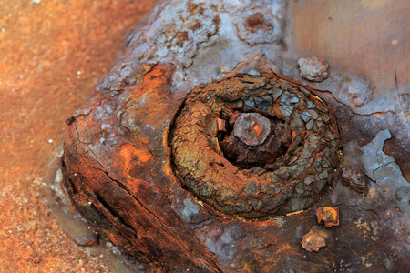 Corrosion is a natural process, which converts a refined metal to a more stable formの写真素材