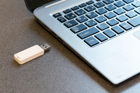 Laptop and USB memory stick