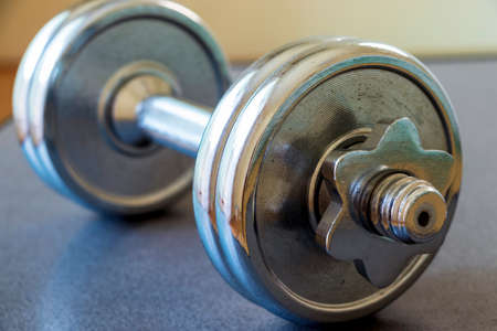 Metal dumbbellsの写真素材