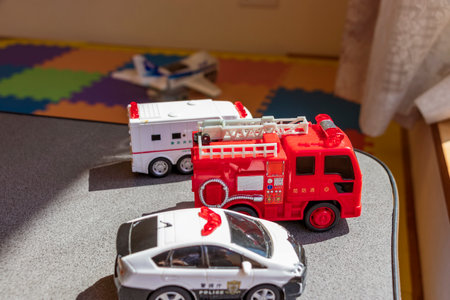 Emergency vehicle toysの写真素材
