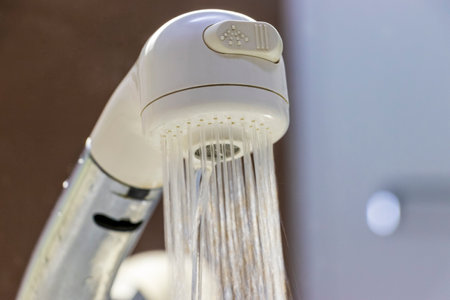 Shower head of the wash standの写真素材