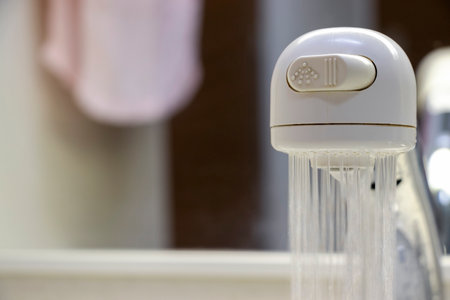 Shower head of the wash standの写真素材