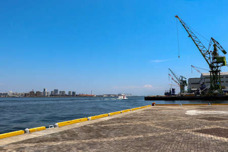 Seaview from the quay of Kobe Portの写真素材