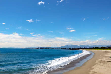 Blue sky and beautiful beach at the seasideの素材 [FY310163279291]