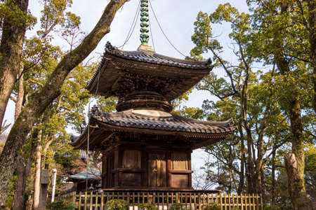 Two stories pagoda at Tokkoin Temple in Kobeのeditorial素材