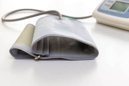 Arm band for blood pressure measurementの写真素材