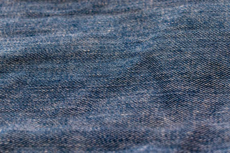 Denim fabric with navy blue surface
