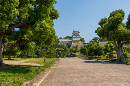 Akashi Castle in early summerのeditorial素材
