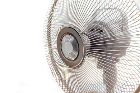 Close up on an electric fan