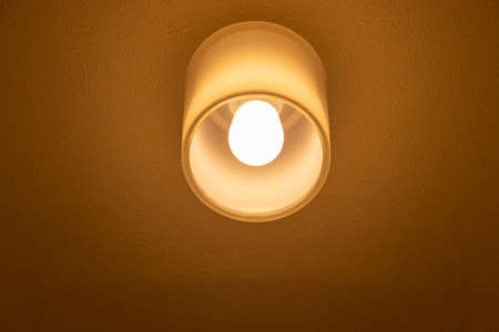 Bright and shining orange lightingの写真素材