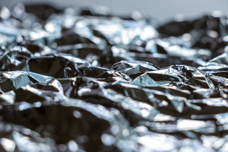 Texture of the surface of the metal foil