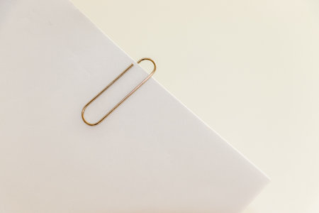 Paper clip for bundling documentsの写真素材