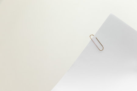 Bundle documents with a paper clipの写真素材