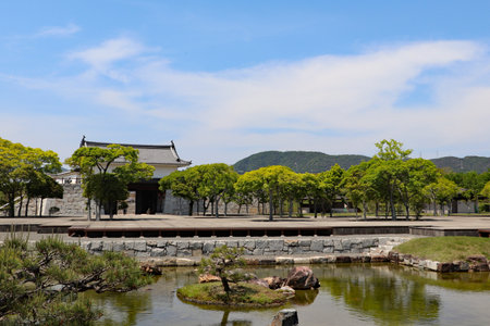 Main enclosure of Ako Castleの写真素材