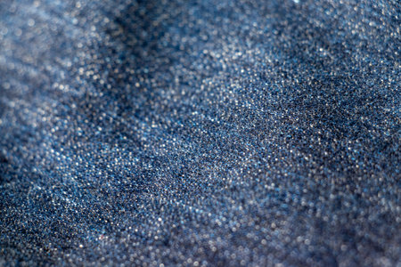 Blue denim fabric surface texture
