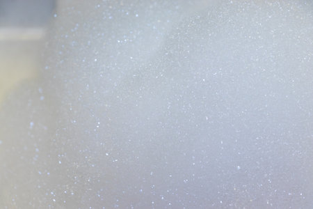 White foam with a fluffy surfaceの写真素材