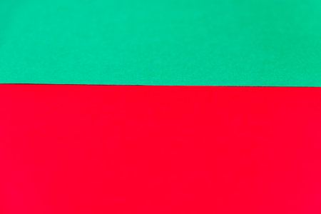 Background material divided into red and greenの写真素材