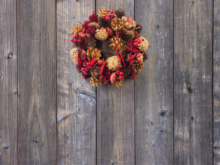 Christmas wreathの写真素材