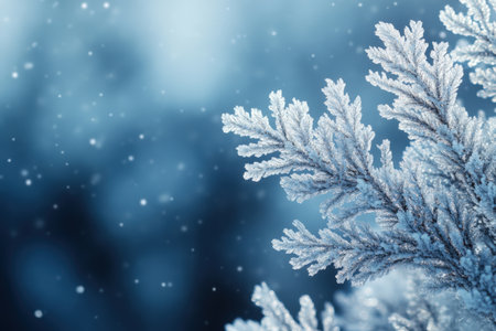 frozen background with ice. Free copy space
