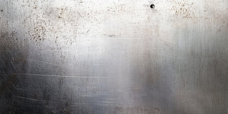 Silver metal background, steel sheet. clean black silver metal texture. Created by aiの写真素材