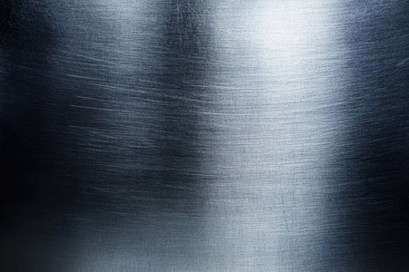 Silver metal background, steel sheet. clean black silver metal texture. Created by aiの写真素材