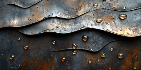 Metal background, sheet. clean black metal texture. Created by aiの写真素材