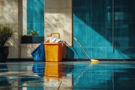 cleaning company. advertising. cleaning service, bathroom concept