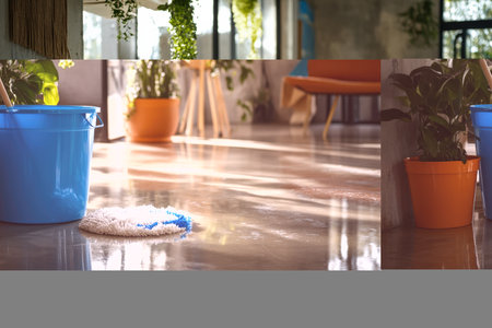 cleaning service, bathroom concept