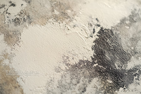 A close-up of a watercolor wash blending seamlessly across textured paper.の写真素材