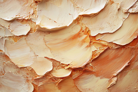 A glass jar filled with used paintbrushes sitting beside a color-splattered palette.