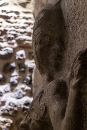 foundings in excavation of Hattusa, Bogazkoy. Reliefs, tablets, statues, walls, gates, cylinder seals, stamp sealsの写真素材
