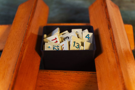 National board game Okay on the tableの写真素材