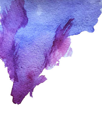 abstract blue-purple watercolor spot for backgroundの写真素材
