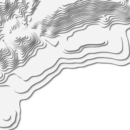 Map line of topography. Vector abstract topographic map concept with space for your copy. Black and white wave. Abstract paper cut. Abstract colorful waves. Wavy banners. Color geometric formのイラスト素材