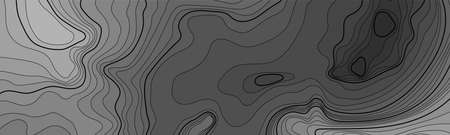 Map line of topography. Vector abstract topographic map concept with space for your copy. Black and white wave. Abstract paper cut. Abstract colorful waves. Wavy banners. Color geometric form.のイラスト素材