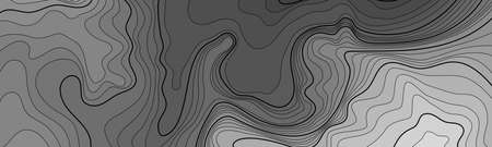 Map line of topography. Vector abstract topographic map concept with space for your copy. Black and white wave. Abstract paper cut. Abstract colorful waves. Wavy banners. Color geometric form.のイラスト素材