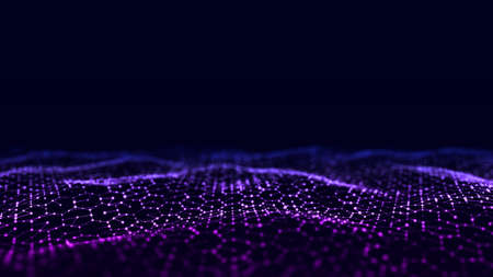 Computer geometric digital connection structure. Business inteligence technology background. Binary...