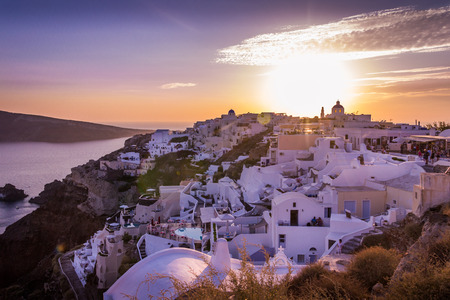 santorini sunsetの写真素材