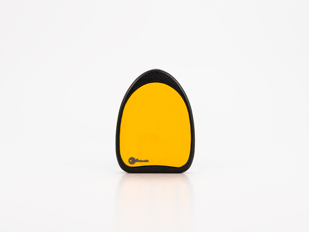 Close up view of electronic, authentication door key, isolated on white background.の写真素材