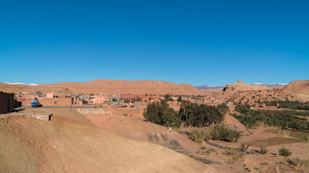 Kasbah Ait Ben Haddou , the famous landmark of Moroocoの写真素材