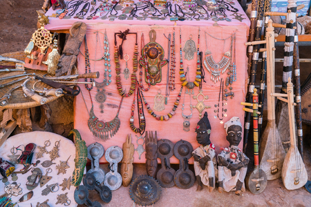souvenir shop of the kasbah of Ait Ben Haddou,  Ouarzazate, Moroccoの写真素材