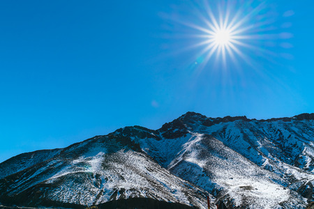 Atlas mountains , famous mountains of Moroccoの写真素材