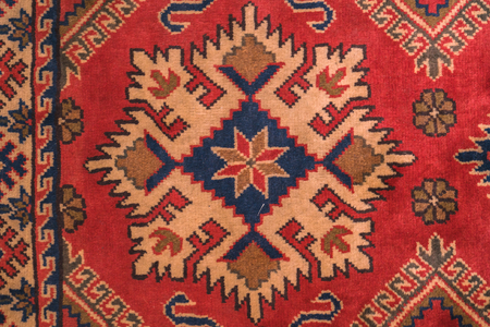 Persian Carpet Texture ,close up for the detailの写真素材
