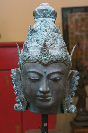 bronze buddha statue , home decorationの写真素材