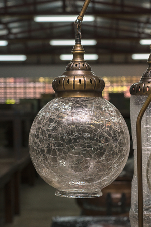 Turkish decorative lamps for sale in the storeの写真素材