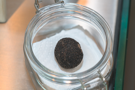 black truffle mushroomの写真素材
