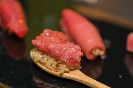 Premium Akami and Chutoro Sushi (Tuna Sushi)の写真素材