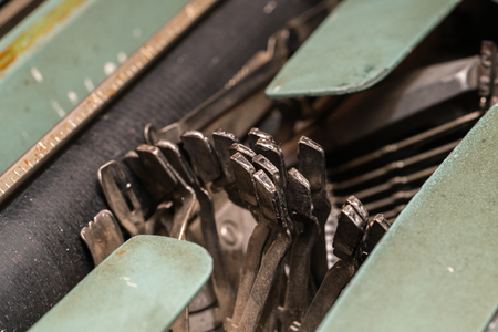 Part of old typewriter abstract backgroundの写真素材