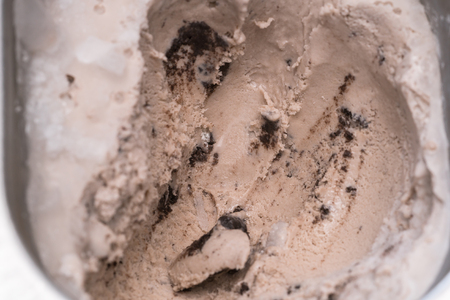 texture of icecream ,close upの写真素材